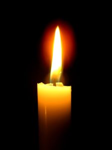 A burning candle