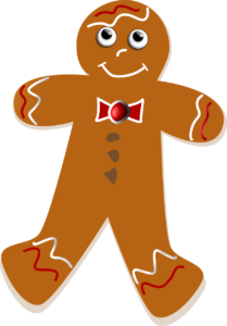 Gingerbread man cookie
